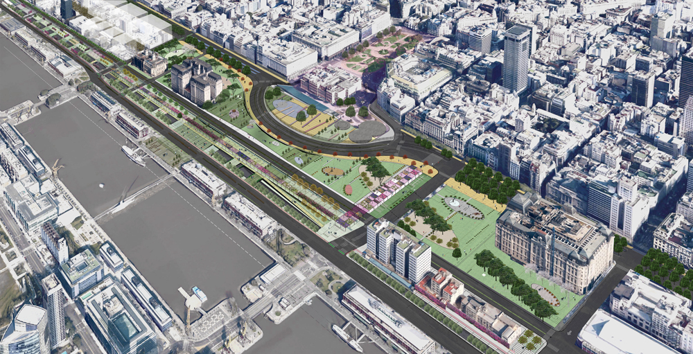 2DA Mención: Concurso nacional de ideas y propuestas urbanística: PARQUE LINEAL PASEO DEL BAJO Y ENTORNO.